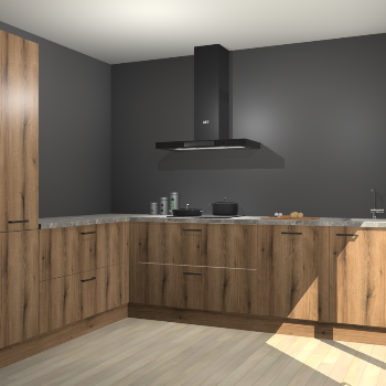 Goud Eiken keuken Antibes 61504