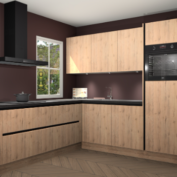 Madera natuur greeploze keuken Leeds 83821