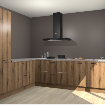 Goud Eiken keuken Antibes 61509