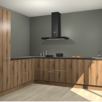 Goud Eiken keuken Antibes 61512