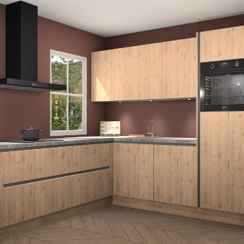 Madera natuur greeploze keuken Leeds 83832