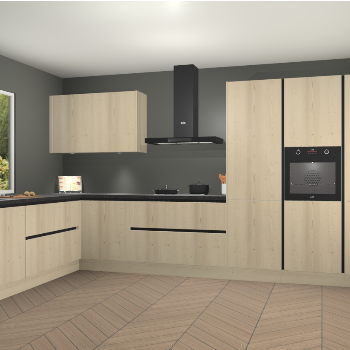 Vuren greeploze keuken Debrecen 68420