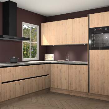 Madera natuur greeploze keuken Leeds 83835