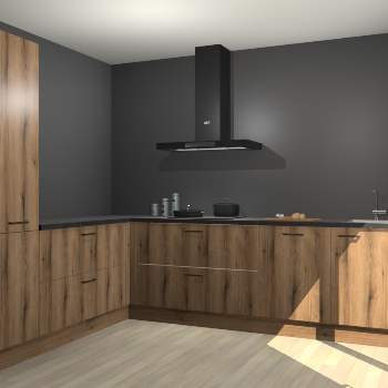 Goud Eiken keuken Antibes 61516