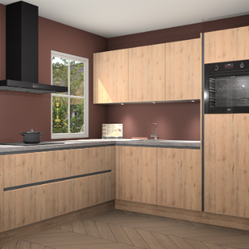 Madera natuur greeploze keuken Leeds 83875