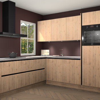 Madera natuur greeploze keuken Leeds 83878