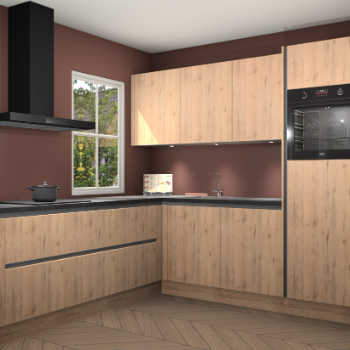Madera natuur greeploze keuken Leeds 83897