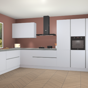 Sneeuwwitte greeploze keuken Debrecen 69549