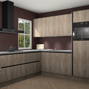 Cantaro eiken greeploze keuken Leeds 84135