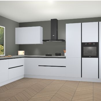 Sneeuwwitte greeploze keuken Debrecen 70406