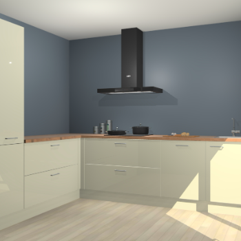 Magnolia hoogglans keuken Antibes 63132