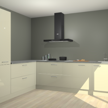 Magnolia hoogglans keuken Antibes 63147