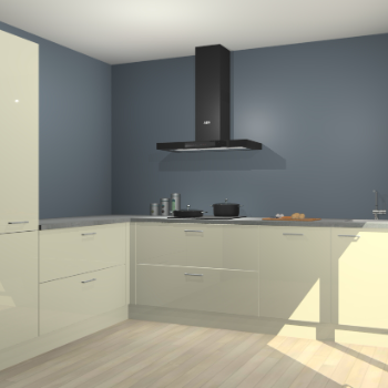 Magnolia hoogglans keuken Antibes 63148