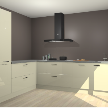 Magnolia hoogglans keuken Antibes 63150