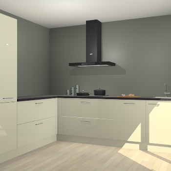 Magnolia hoogglans keuken Antibes 63153