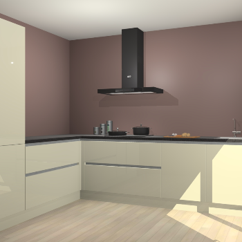 Magnolia hoogglans greeploze keuken Antibes 63155