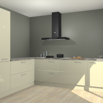 Magnolia hoogglans keuken Antibes 63174