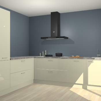 Magnolia hoogglans keuken Antibes 63175