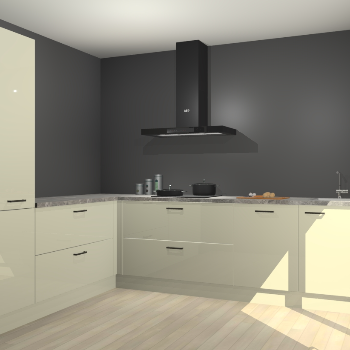 Magnolia hoogglans keuken Antibes 63178