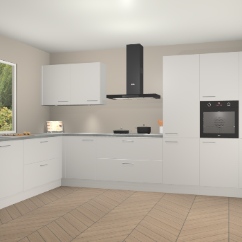 Zijdegrijze keuken Debrecen 70003