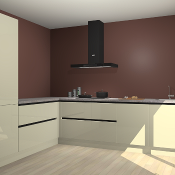 Magnolia hoogglans greeploze keuken Antibes 63185