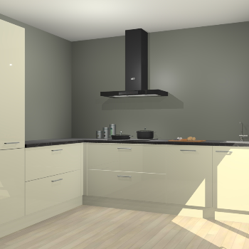 Magnolia hoogglans keuken Antibes 63186