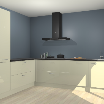 Magnolia hoogglans keuken Antibes 63187