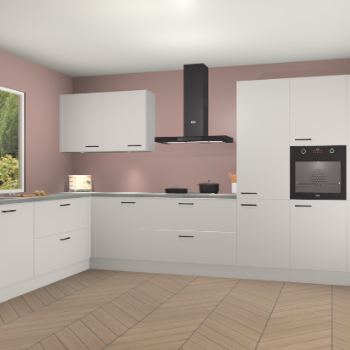 Zijdegrijze keuken Debrecen 70006