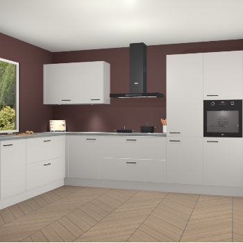 Zijdegrijze keuken Debrecen 70007