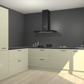 Magnolia hoogglans keuken Antibes 63190