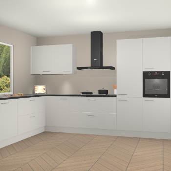 Zijdegrijze keuken Debrecen 70009