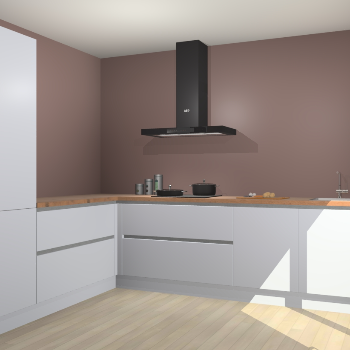 Sneeuwwitte greeploze keuken Antibes 62004