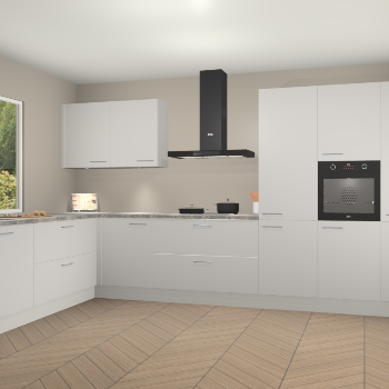 Zijdegrijze keuken Debrecen 70015