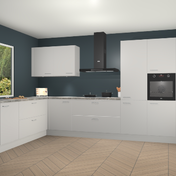 Zijdegrijze keuken Debrecen 70016