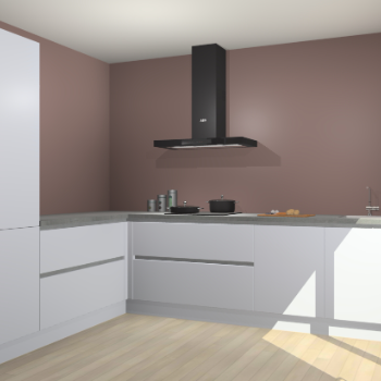 Sneeuwwitte greeploze keuken Antibes 62016