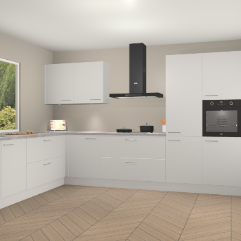 Zijdegrijze keuken Debrecen 70021