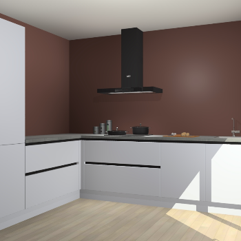 Sneeuwwitte greeploze keuken Antibes 62019