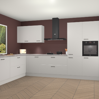 Zijdegrijze keuken Debrecen 70025