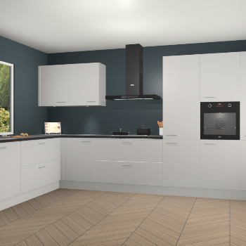 Zijdegrijze keuken Debrecen 70028