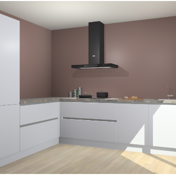 Sneeuwwitte greeploze keuken Antibes 62035