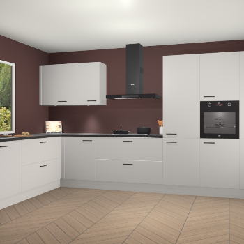 Zijdegrijze keuken Debrecen 70031