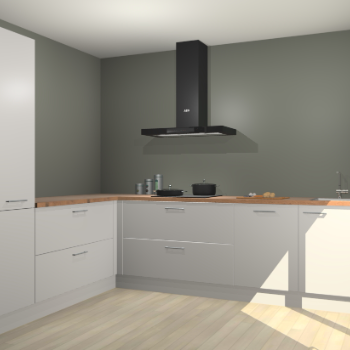 Zijdegrijze keuken Antibes 62070