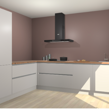 Zijdegrijze greeploze keuken Antibes 62072