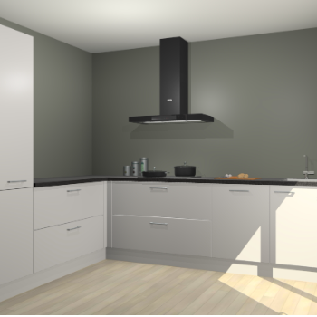 Zijdegrijze keuken Antibes 62088