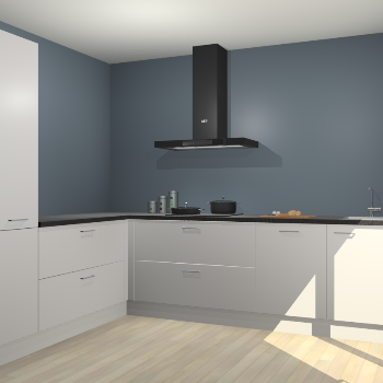 Zijdegrijze keuken Antibes 62089