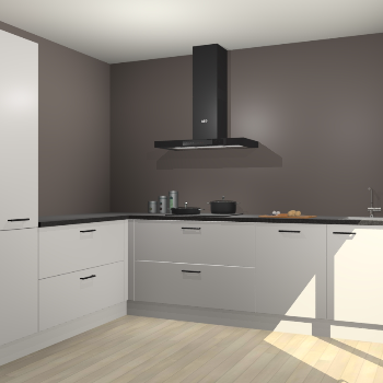 Zijdegrijze keuken Antibes 62091