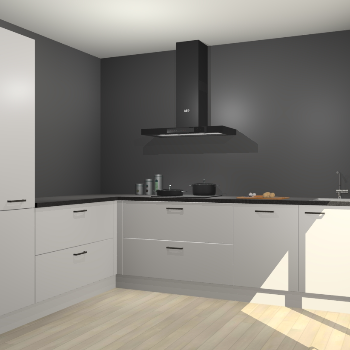 Zijdegrijze keuken Antibes 62092