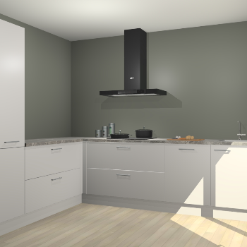 Zijdegrijze keuken Antibes 62100