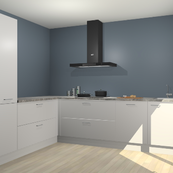 Zijdegrijze keuken Antibes 62101