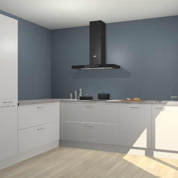 Zijdegrijze keuken Antibes 62107